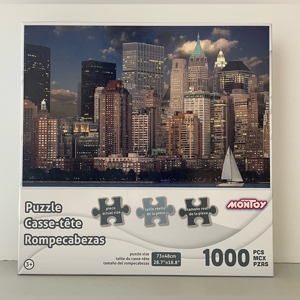 2/$16 Montoy 1000 Piece Puzzle - City Skyline